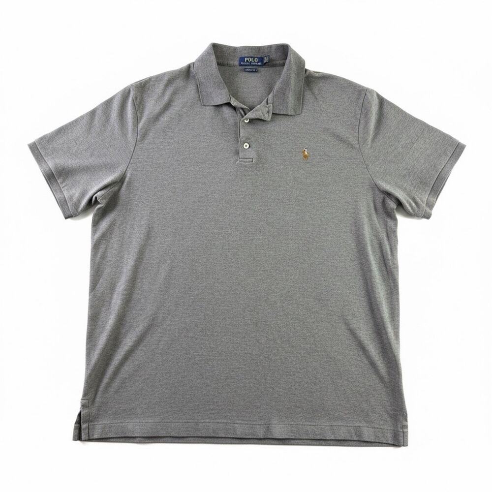 Polo Ralph Lauren Men’s XL Classic Fit Heather Gray Cotton Polo Multicolor Pony